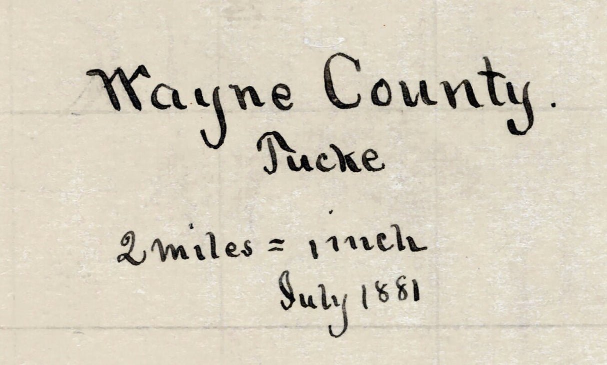 1881 Map of Wayne County North Carolina
