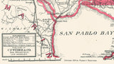 1914 Map of Napa County California