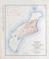 1929 Map of The Island of Niihau Kauai County Hawaii