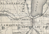 1880 Map of Fond du Lac County Wisconsin