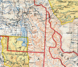 1897 Map of The State of Montana