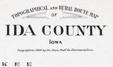 1906 Map of Ida County Iowa