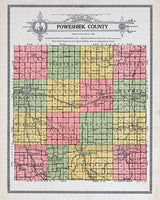1914 Map of Poweshiek County Iowa
