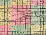 1914 Map of Poweshiek County Iowa