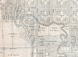 1800 Map of the Village of Fond du Lac Fond du Lac County Wisconsin