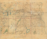 1800s Map of Milwaukee County Wisconsin