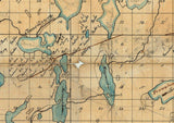 1800s Map of Milwaukee County Wisconsin