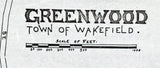 1889 Map of Greenwood Wakefield Massachusetts