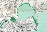 1906 Map of Portland Cumberland County Maine