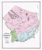 1882 Map of Sanbornton New Hampshire