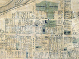 1870 Map of Bloomsburg Columbia County Pennsylvania