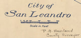 1915 Map of San Leandra California