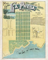 1887 Map of La Presa San Diego County California