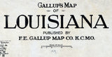 1919 Map of Louisiana Oil and Gas Fields Pipelines