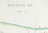 1889 Map of Marion County West Virginia