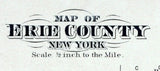 1880 Farm Line Map of Erie County New York