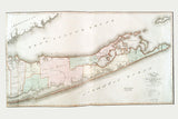 1841 Map of Suffolk County New York