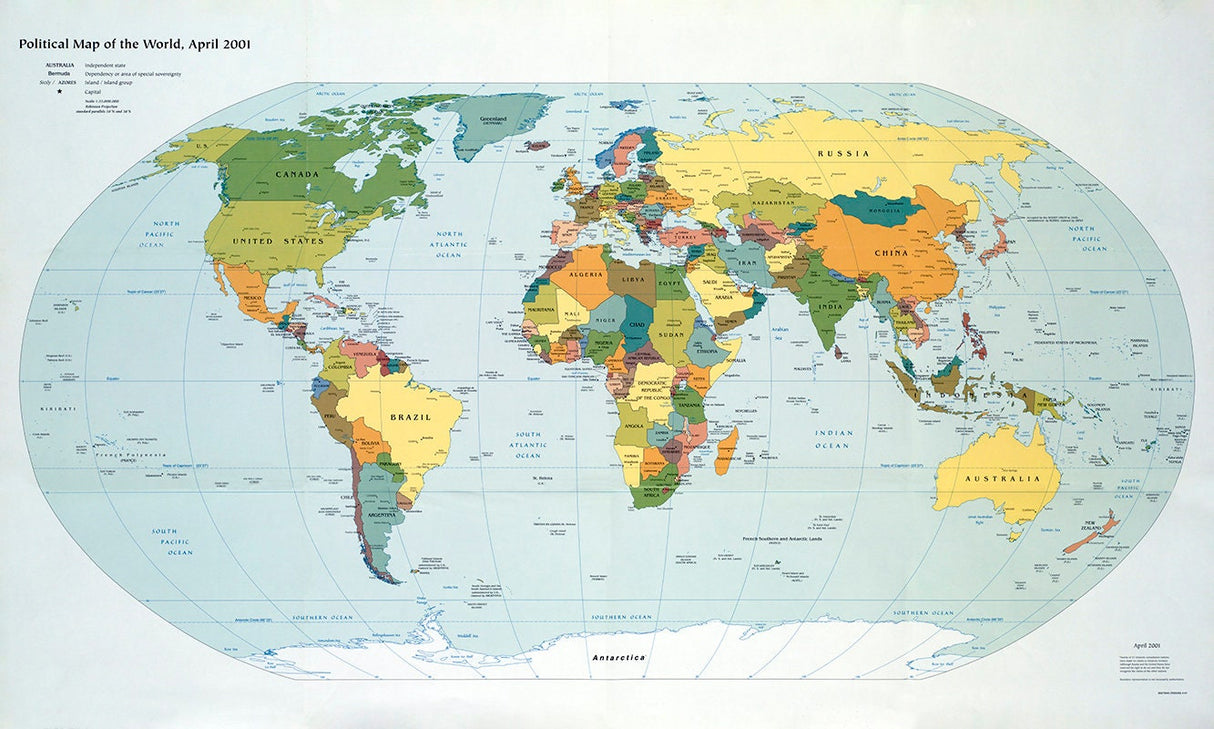 2001 Political Map of The World