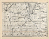 1880 Map of Fond du Lac County Wisconsin