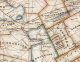 1816 Map of Chester County Pennsylvania