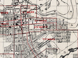 1909 Map of Butte Silver Box County Montana