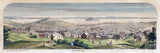 1854 Panoramic Map Drawing of San Francisco California