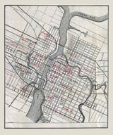 1900 Map of Green Bay Wisconsin
