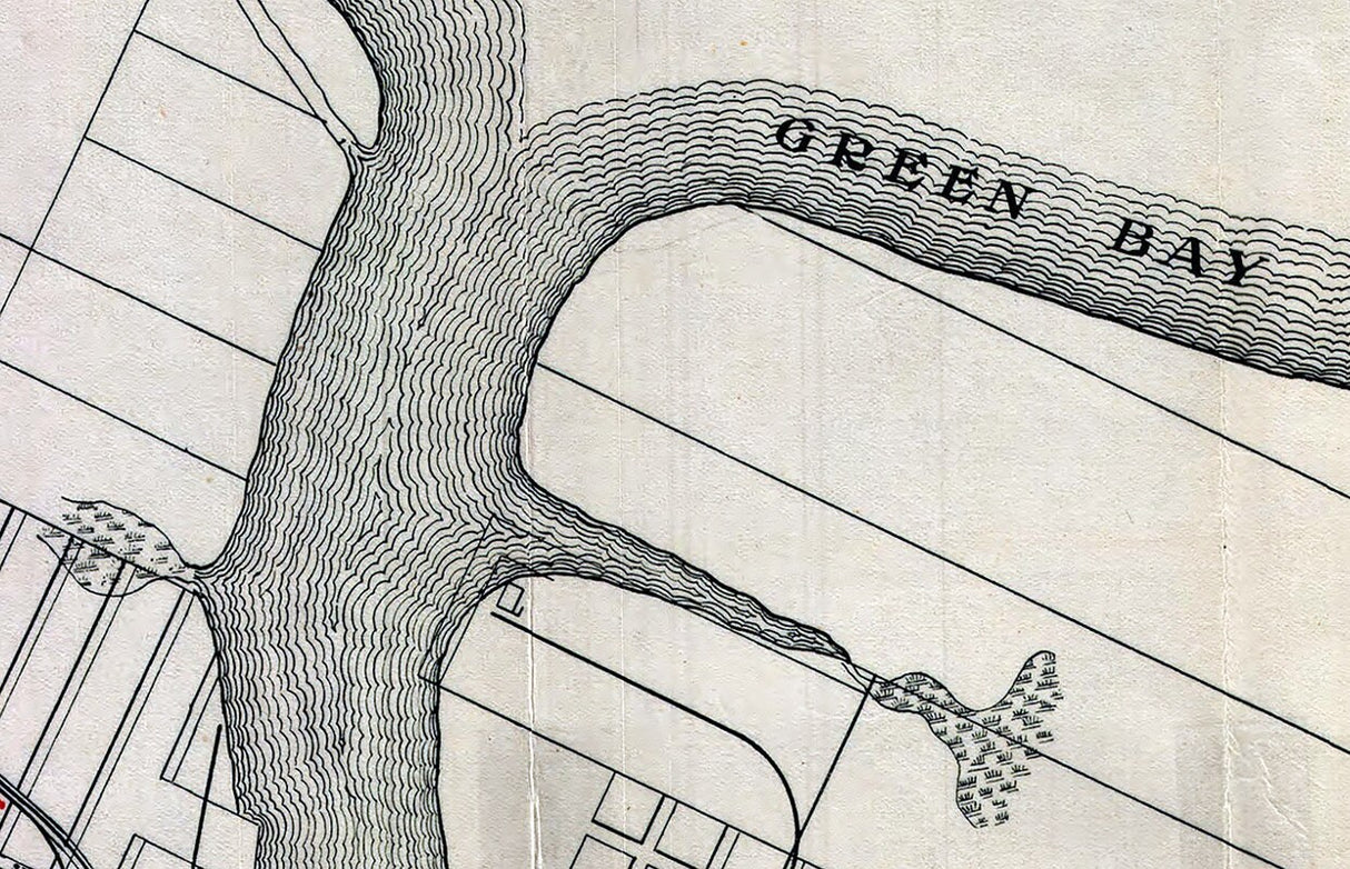 1900 Map of Green Bay Wisconsin