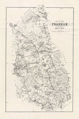 1895 Farm Line Map of Franklin County Maine