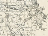 1895 Farm Line Map of Somerset County Maine