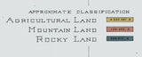 1900 Map of The Chickasaw Nation Indian Territory Oklahoma