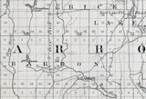 1880 Map of Barron County Wisconsin