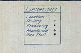 1913 Oil Well Map of Tiger Flats District Okmulgee County Oklahoma