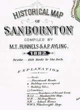 1882 Map of Sanbornton New Hampshire