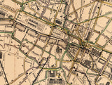 1882 Map of Paris France