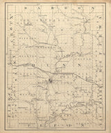1880 Map of Dunn County Wisconsin