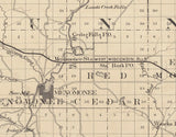 1880 Map of Dunn County Wisconsin
