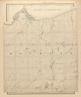 1880 Map of Douglas County Wisconsin