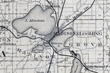 1880 Map of Dane County Wisconsin