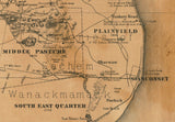 1869 Historical Map of Nantucket Island Massachusetts