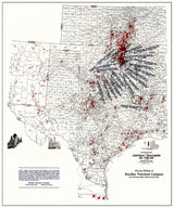 1920 Oil Field Map of Oklahoma and Texas