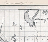 1880 Map of Barron County Wisconsin