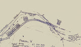 1947 Map of Gates Fayette County Pennsylvania