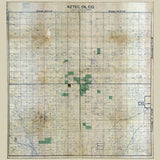 1913 Oil Well Map of Tiger Flats District Okmulgee County Oklahoma
