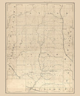 1880 Map of Clark County Wisconsin