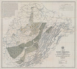 1899 Oil and Gas Feild Map of West Virginia