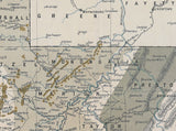 1899 Oil and Gas Feild Map of West Virginia