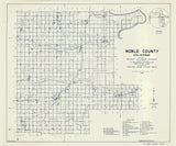 1936 Map of Noble County Oklahoma