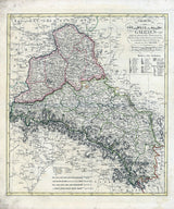 1807 Map of Galizien Austria Hungary