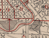 1900 Map of Janesville Wisconsin